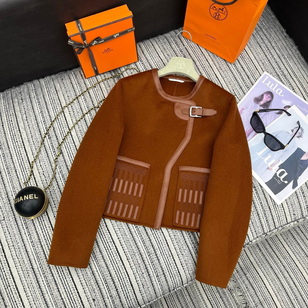 HERMES 25S KNIT THREE-PIECE VEST SET 136 main image 1