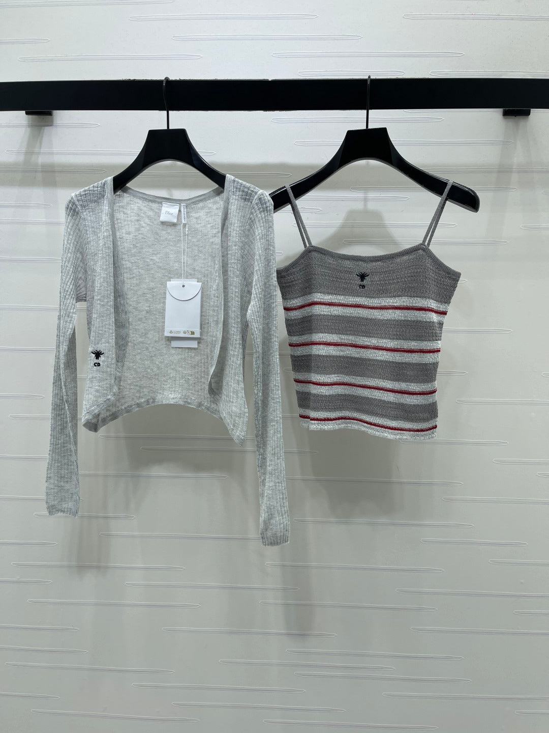 CD 26 Knitted Camisole Cardigan Two-Piece Set in Tencel