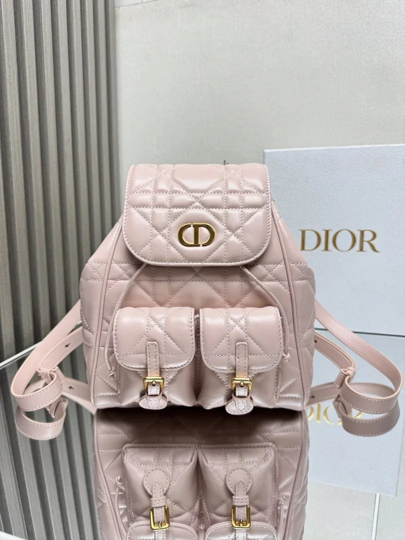 Dior 2026 Caro Backpack 26.5cm Lambskin