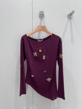 Miu Miu Long-sleeved Base T-shirt Cotton 204818