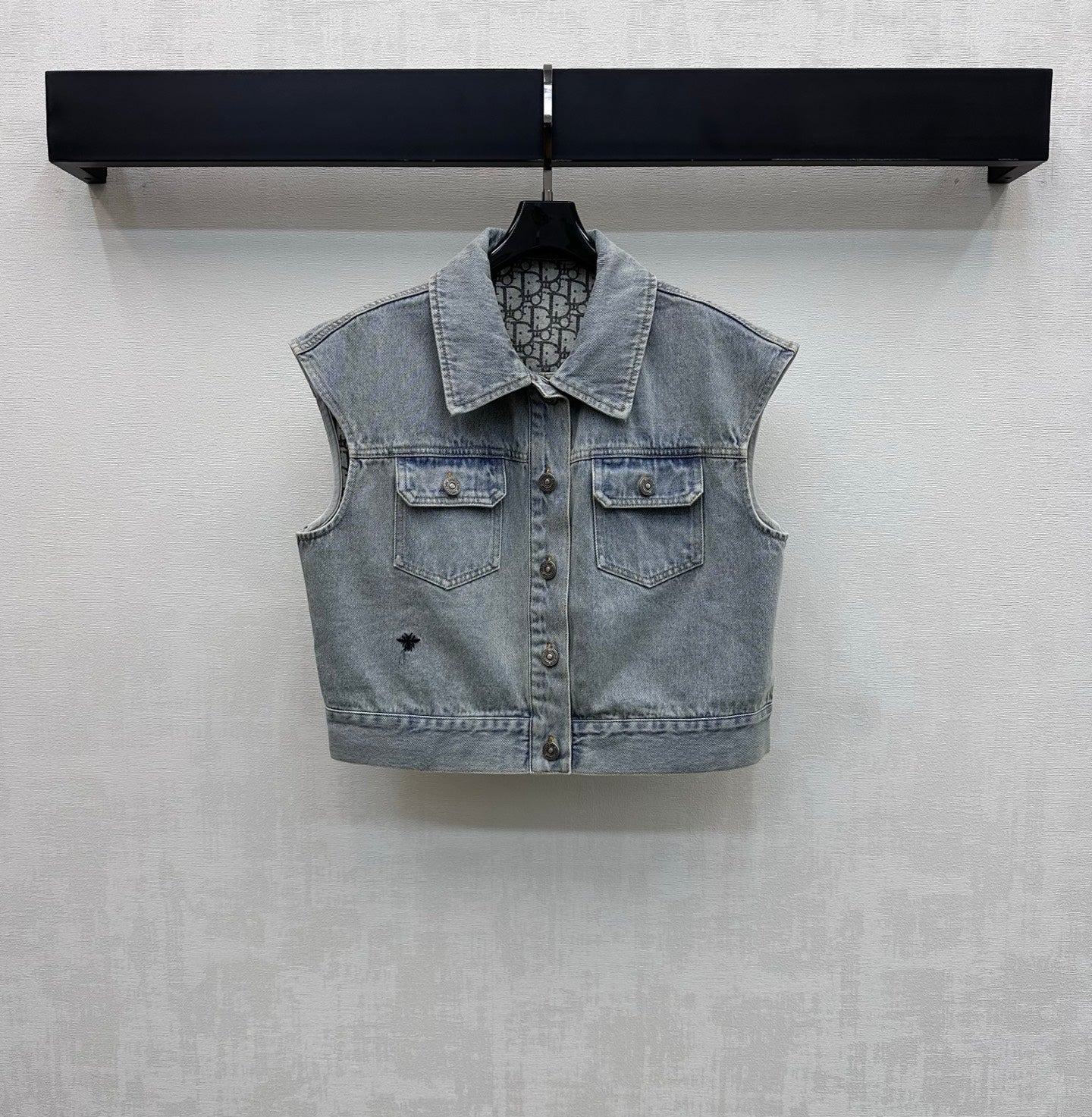 CD 26 Denim Vest and Skirt Set in Cotton