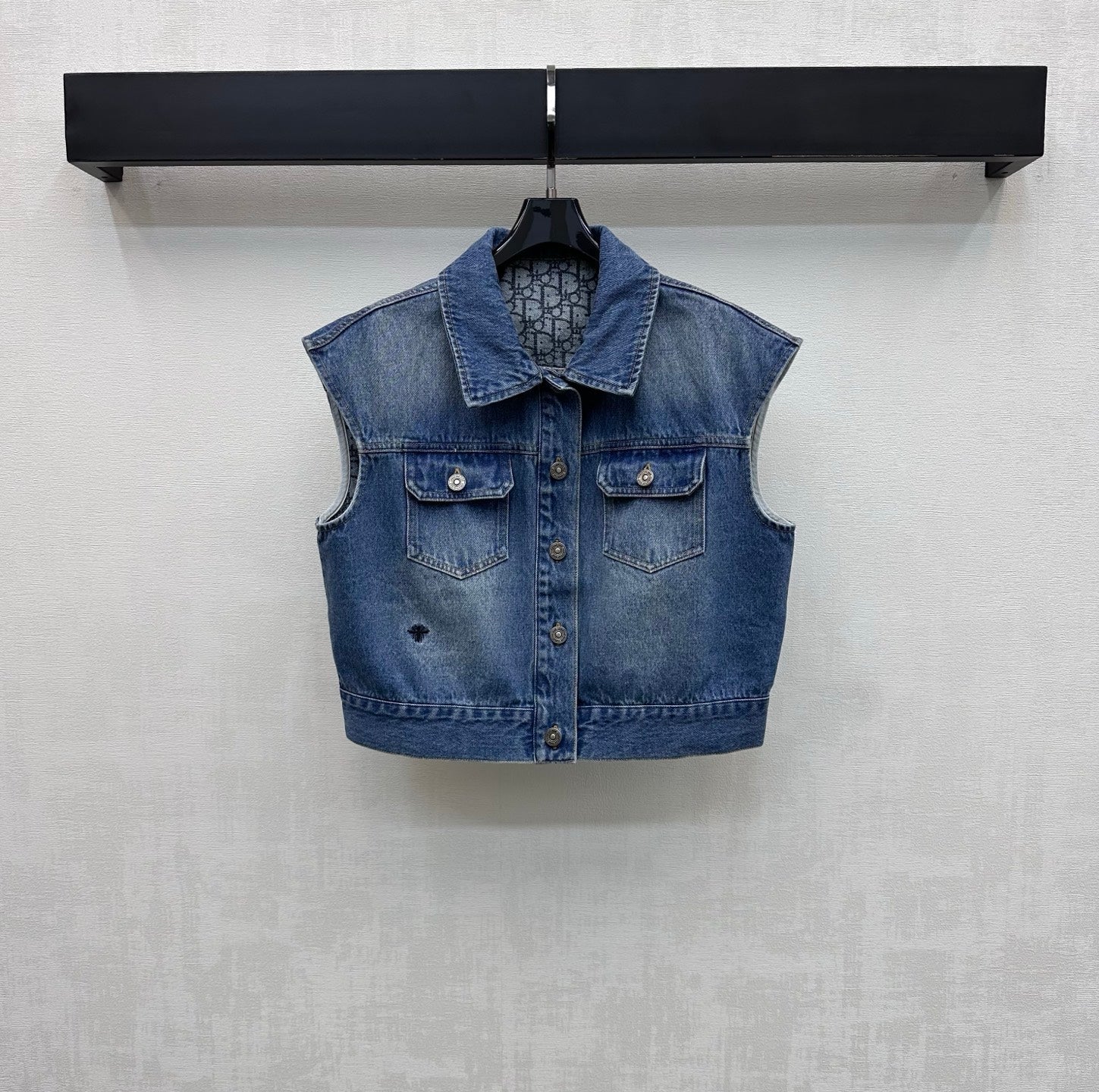 CD 26 Denim Vest and Skirt Set in Cotton