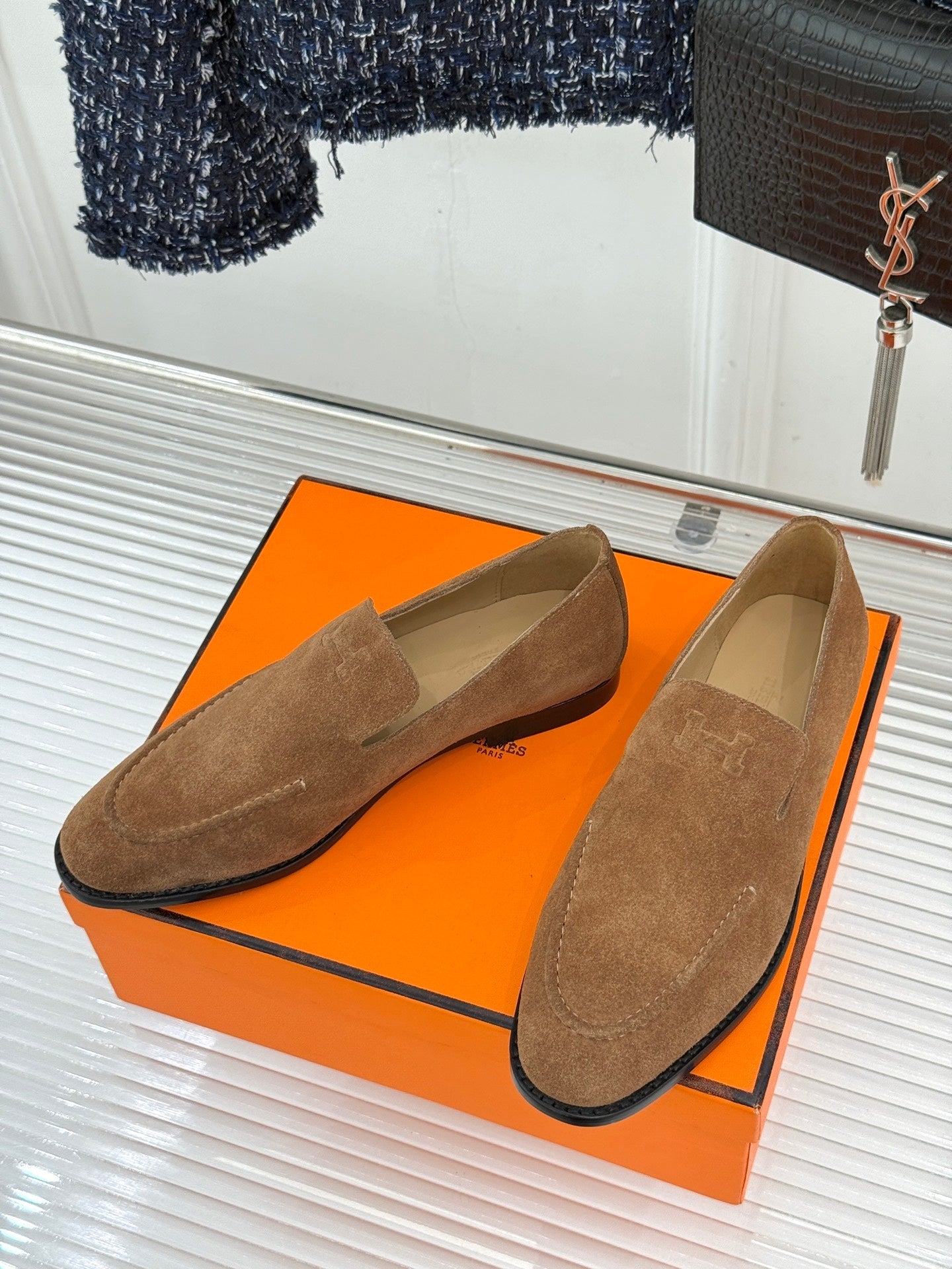 Hermes 26s Hampton Loafers Flat 174824