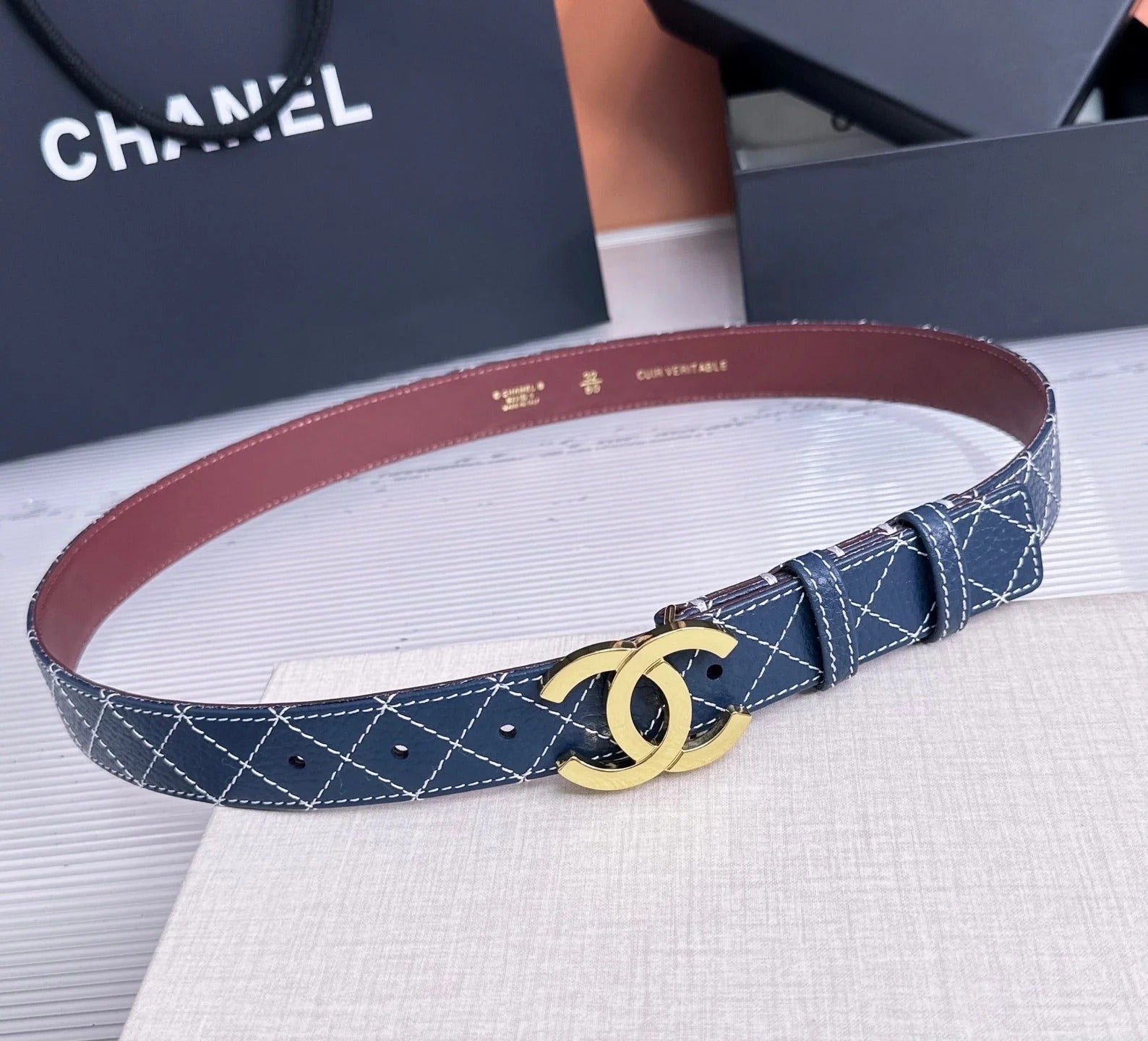 Chanel 2026 Matelassé Belt 30mm Cowhide 215561