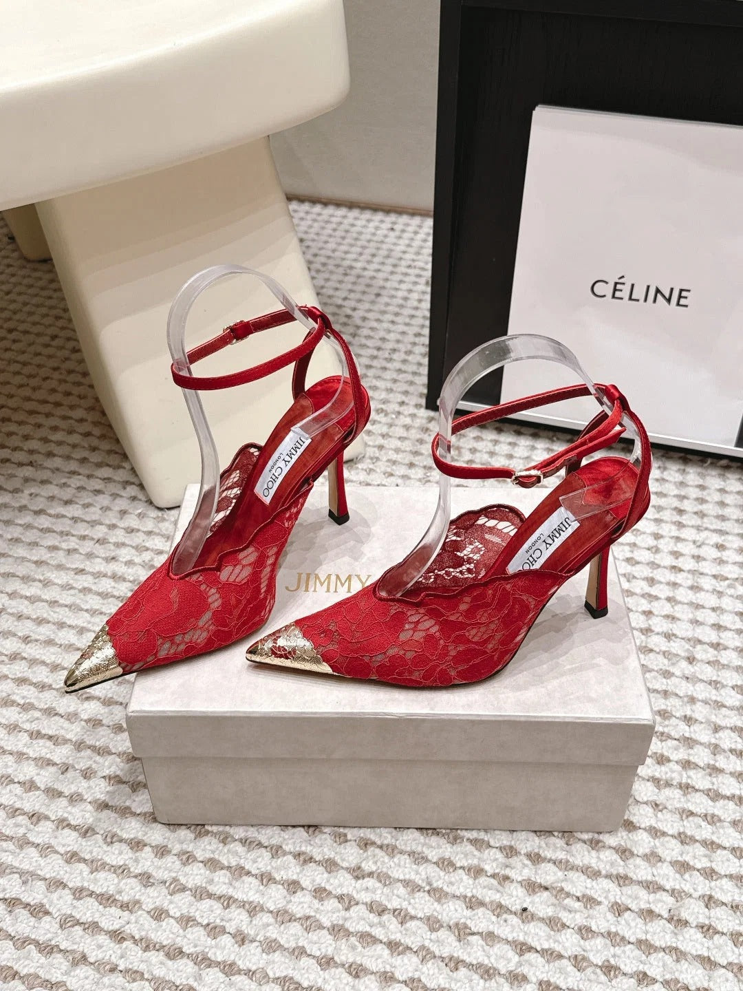 Jimmy Choo 2026 Faiz Slingback 10.5cm Lace 930959