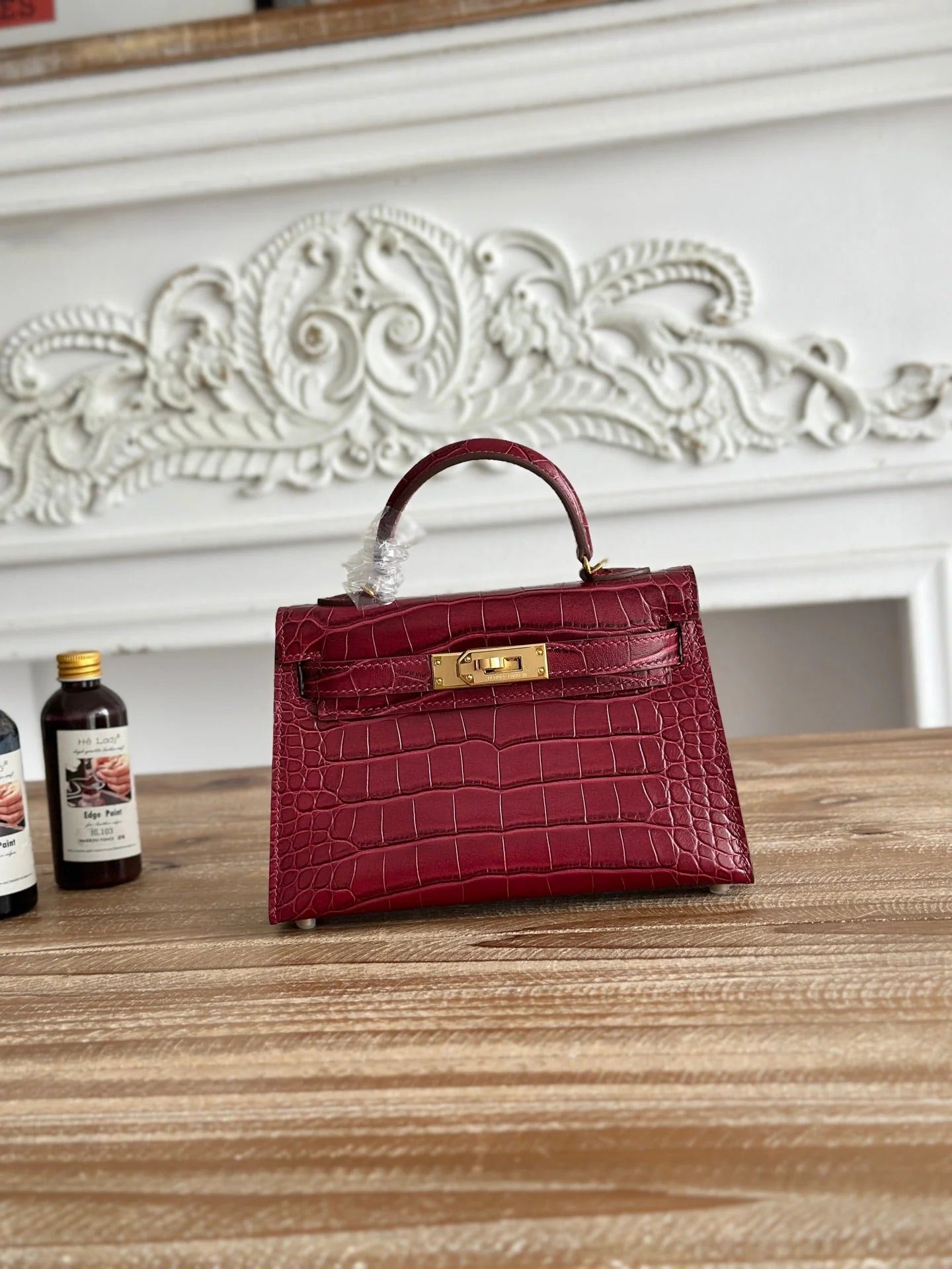 High-end Hermes 2026 Mini Kelly II 19cm Bag Crocodile Leather