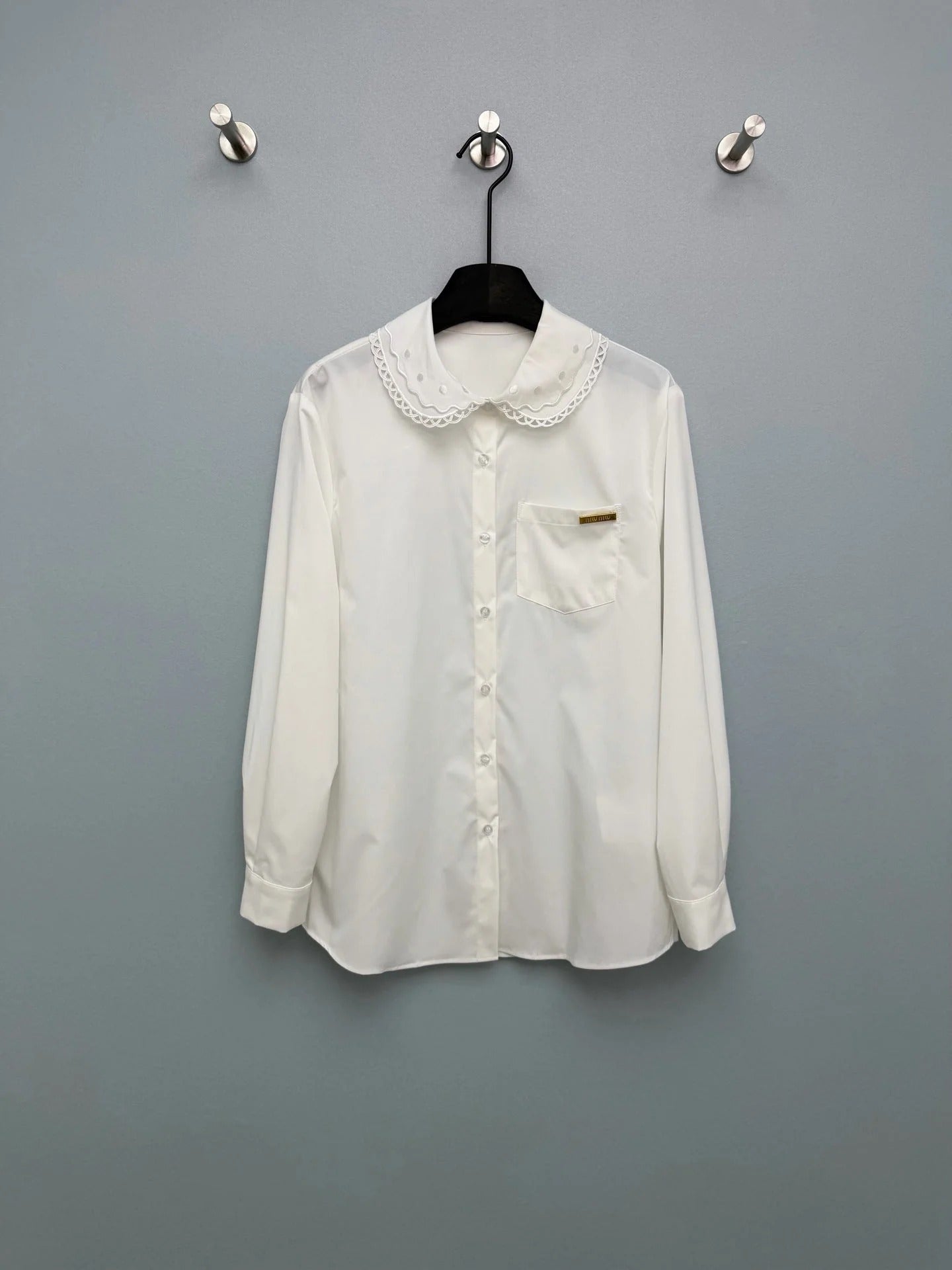 MiuMiu 2026 Long-Sleeve Shirt Cotton 643283