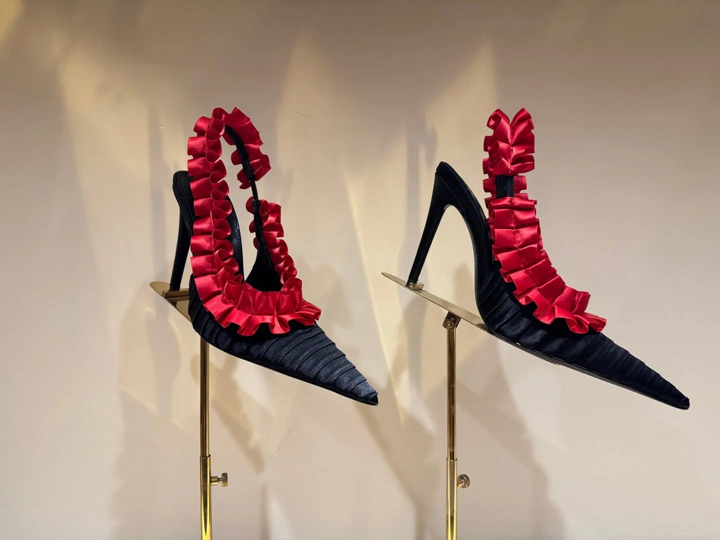 YSL 2026 Madeleine Slingback 110mm Silk Leather