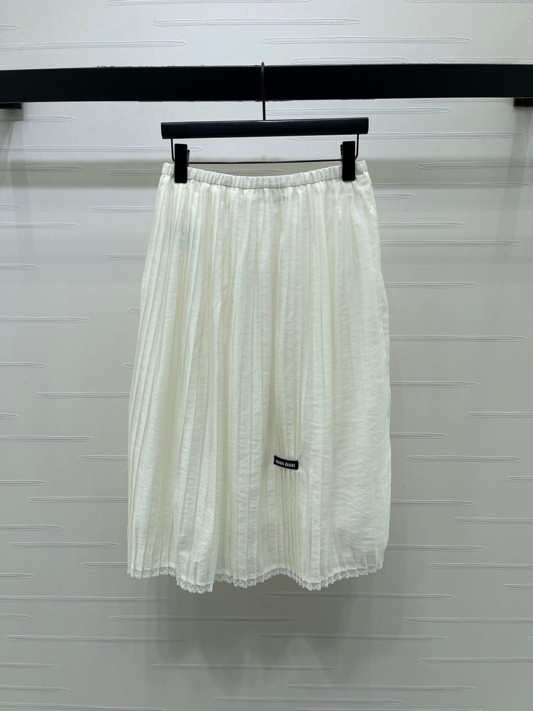 Miu Midi Skirt Cotton Nylon Silk 392682