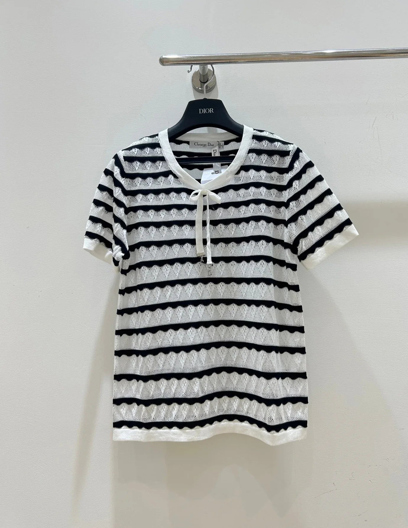 Dior 2026 Short-Sleeved Shirts Bow Detail Tencel 002