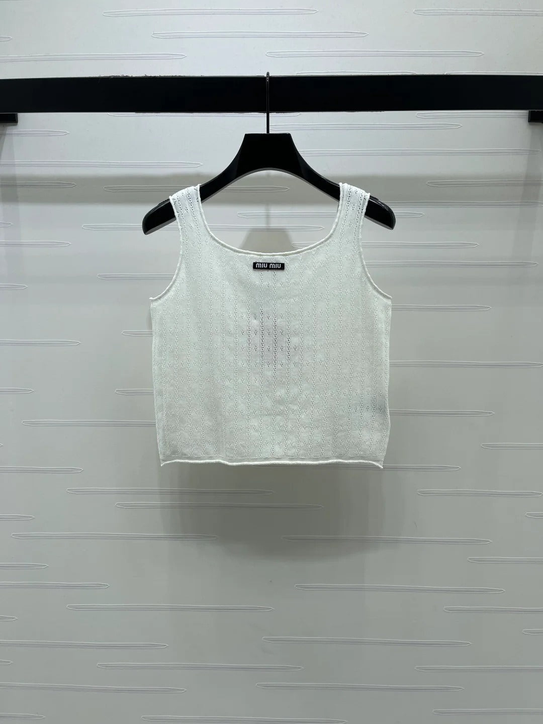Miumiu 2026 Vest White Blue Red Wool
