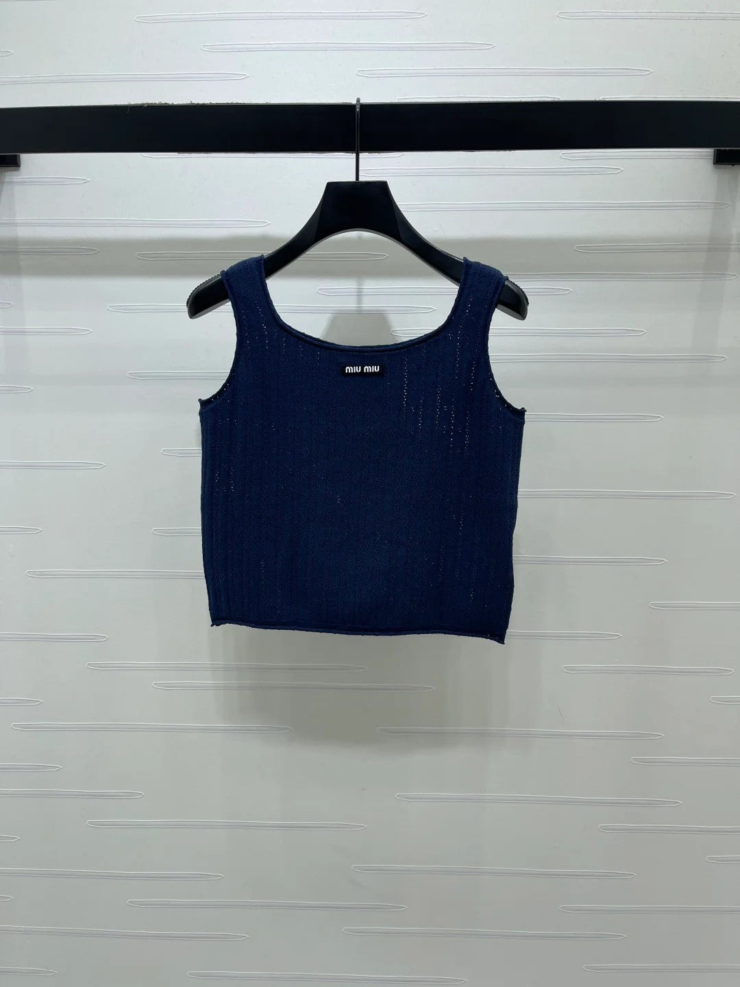 Miumiu 2026 Vest White Blue Red Wool