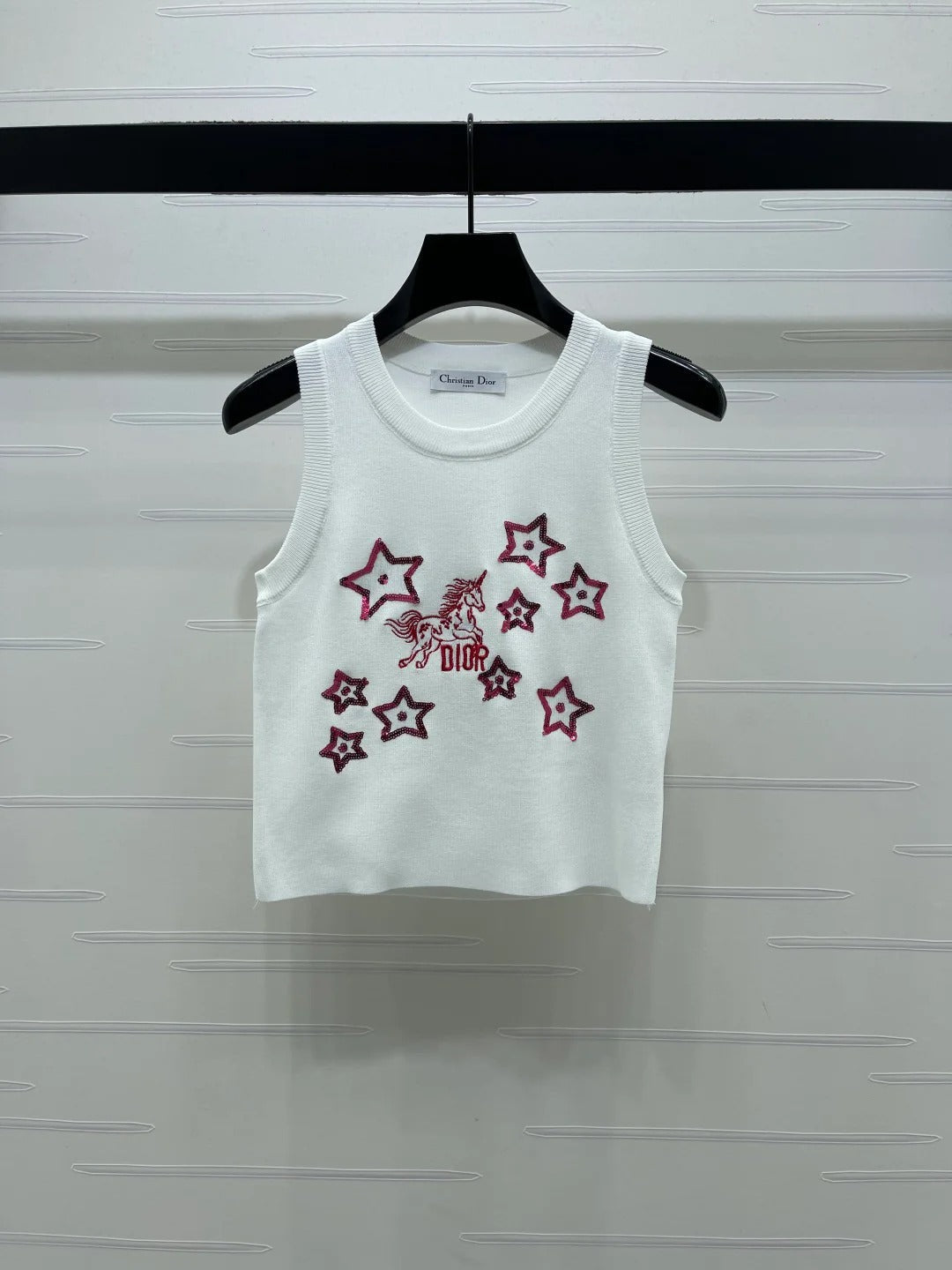Dior 2026 Sequined Knit Vest Wool