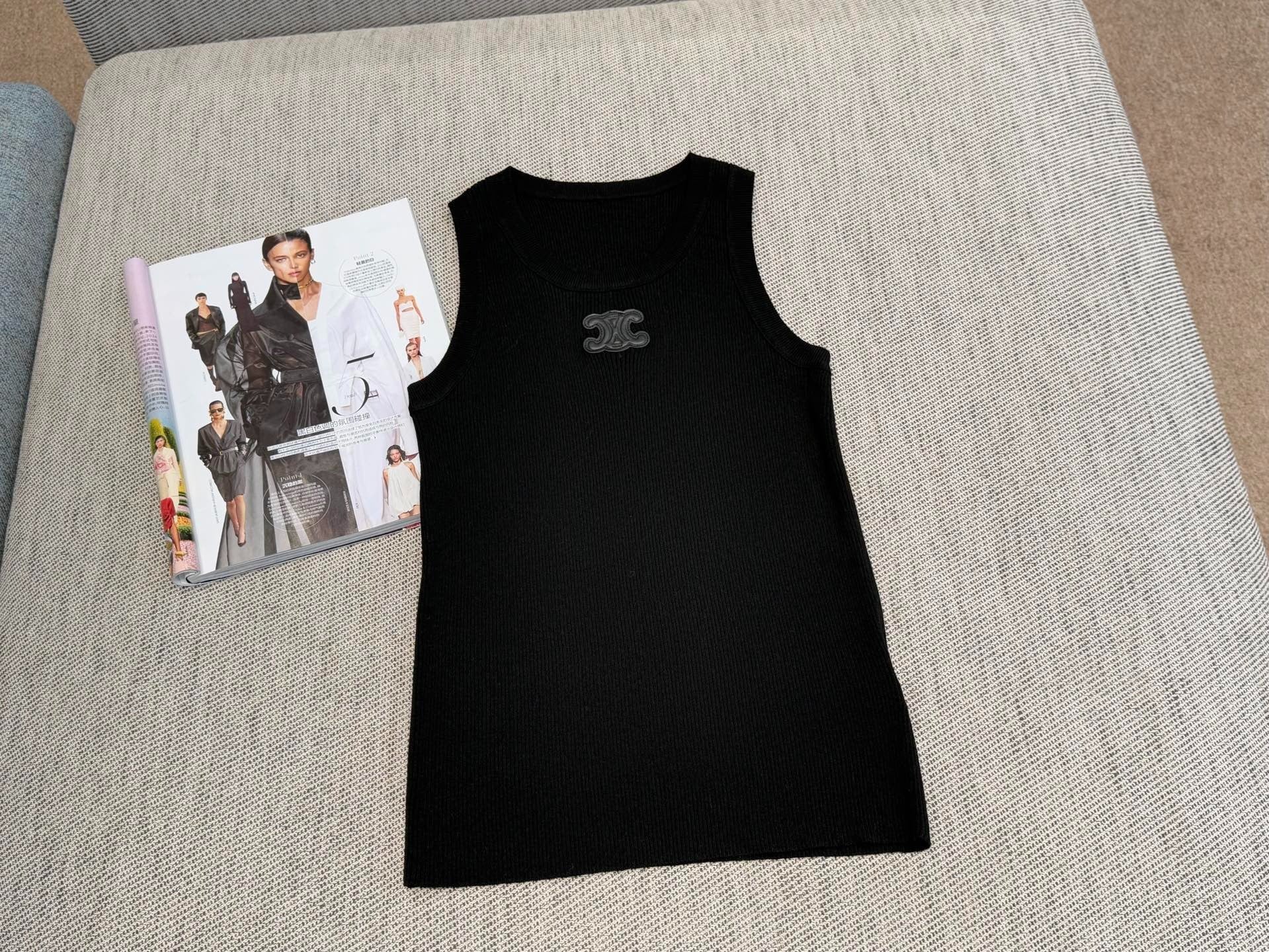Celine Tank Top Tencel Fabric 232711