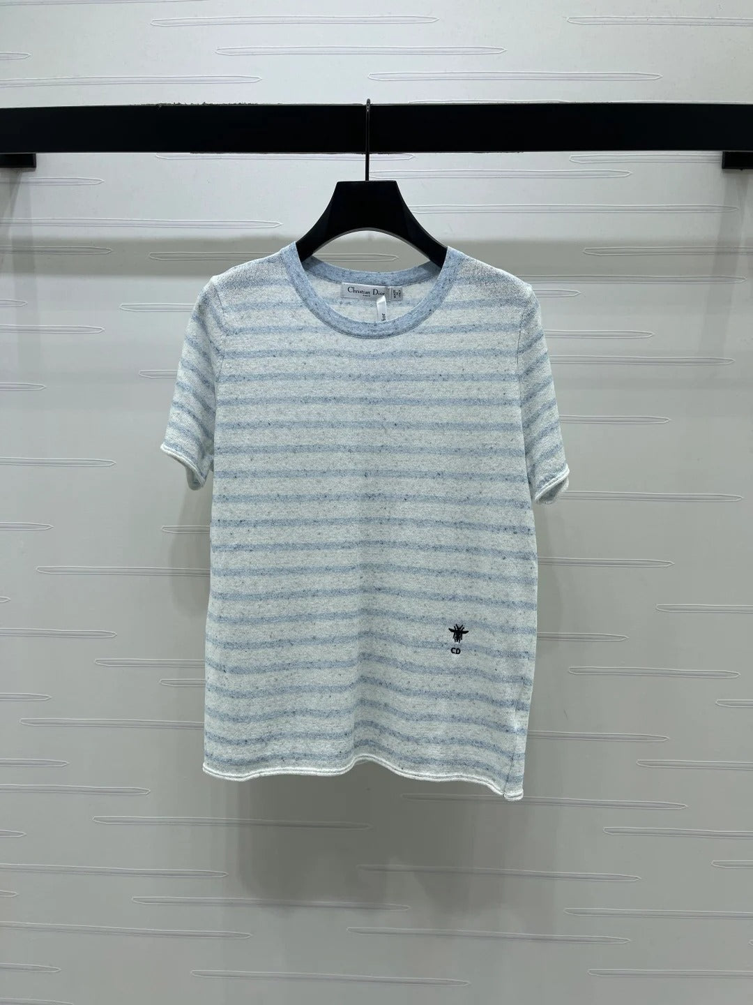 Dior 2026 Striped T-shirt Blue and Pink Wool