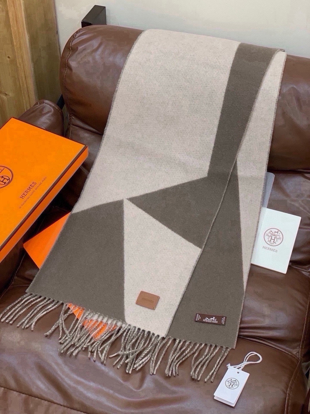 HM Long Scarf 32x190cm Cashmere 550656