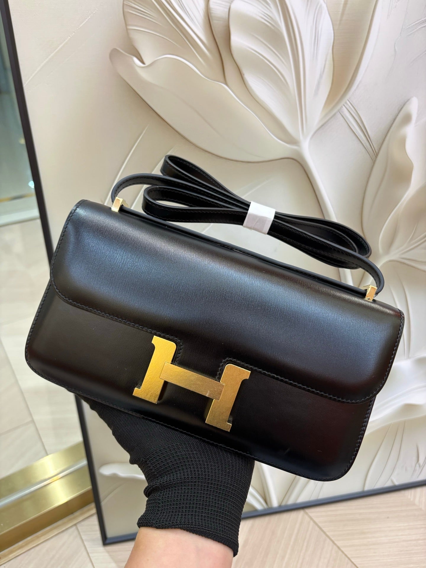 High-end Hermes 2026 Constance Elan 26cm Bag Box Leather